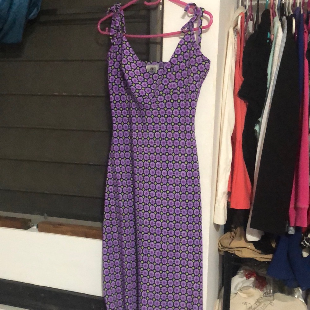 Violet floral dress